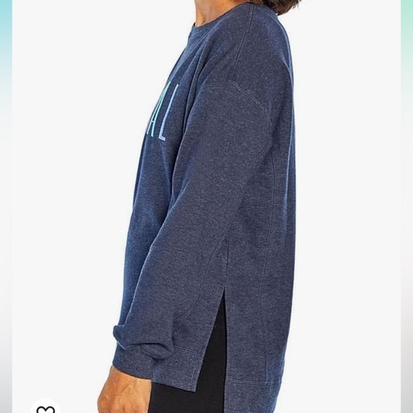 Wildfox SOCIAL Crew Neck Top Fall Lounge Soft Cozy Bohemian Rainbow - Picture 3 of 13